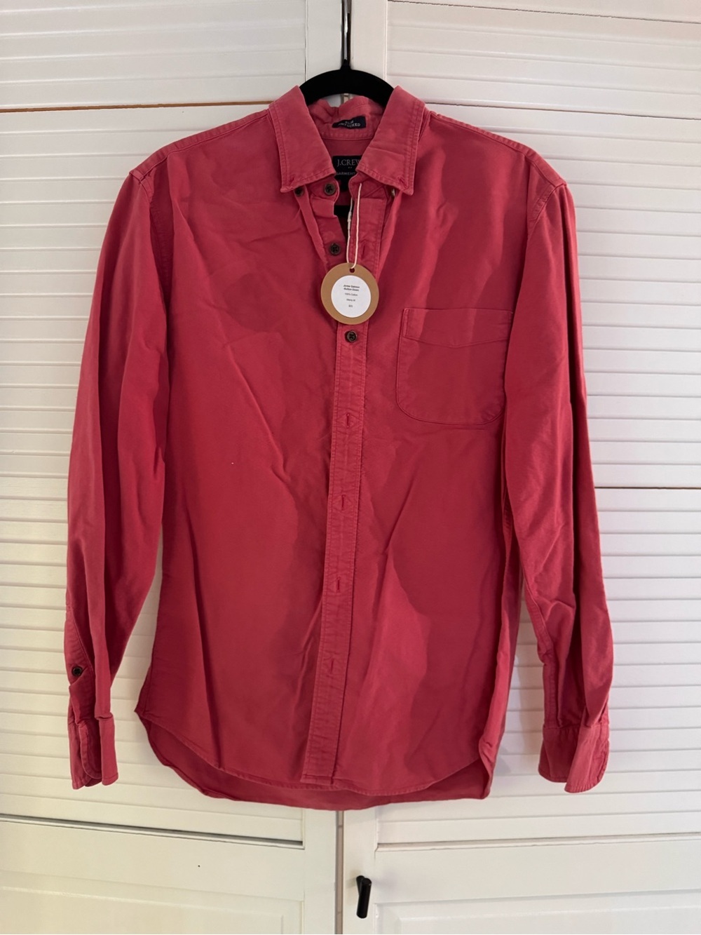 JCrew Men's Salmon Button-Up Casual Shirt
